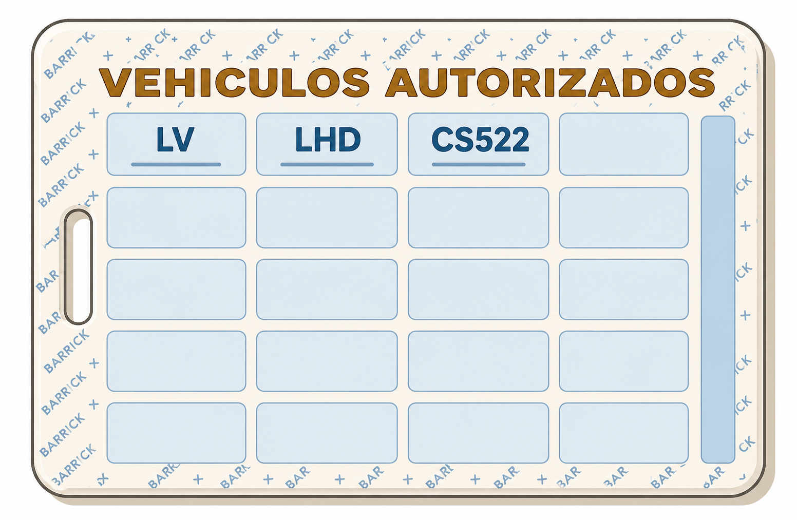 Ejemplo de licencia interna trasera